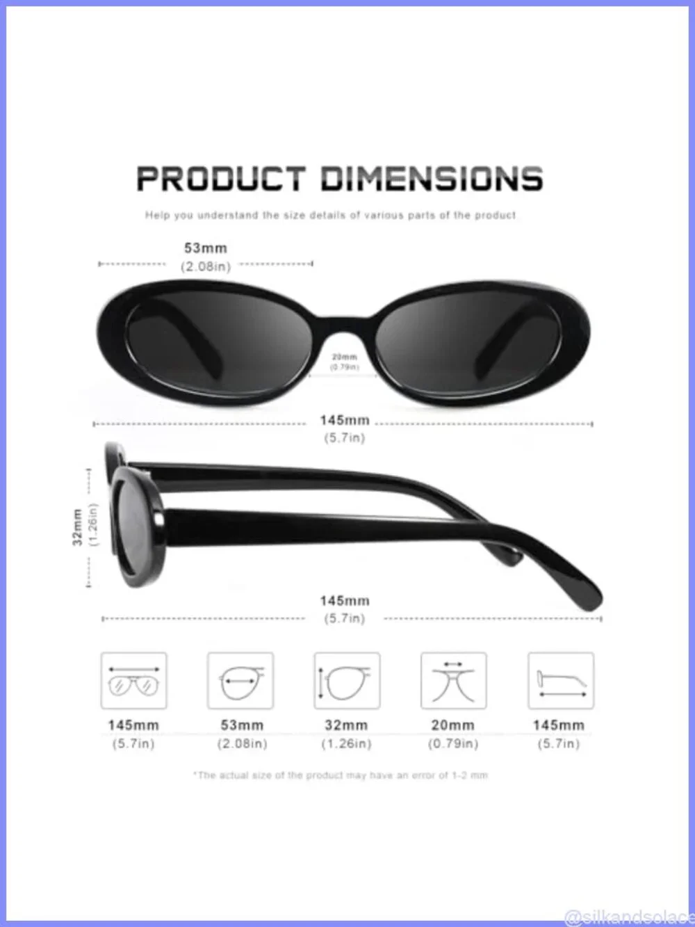 Retro Oval Sunglasses UV400 Polarized Lightweight Driving Shades